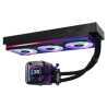 ASRock Phantom Gaming 360 LCD AIO Liquid CPU Cooler, 360mm Radiator, Triple 120mm PWM ARGB Fans, LCD Display, Intel LGA1700/1851