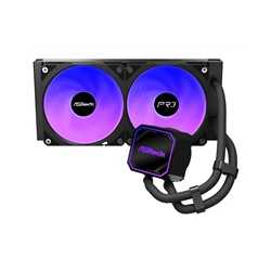 ASRock Pro 240 ARGB AIO Liquid CPU Cooler, 240mm Radiator, Dual 120mm PWM Fans, Addressable RGB, Intel LGA1700/1851 & AMD AM5/AM