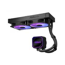 ASRock Pro 240 ARGB AIO Liquid CPU Cooler, 240mm Radiator, Dual 120mm PWM Fans, Addressable RGB, Intel LGA1700/1851 & AMD AM5/AM
