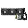 ASRock Steel Legend Dark 360 LCD AIO Liquid CPU Cooler, 360mm Radiator, Triple 120mm PWM ARGB Fans, LCD Display, Intel LGA1700/1