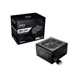 ASRock PRO-650B 650B ATX Power Supply Unit, 80 PLUS Bronze Certified, Low noise 120mm FAN, High Efficiency PSU