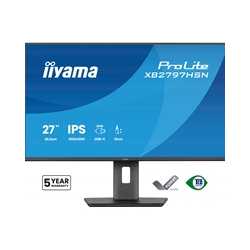 iiyama PROLITE XB2797HSN-B1 27 inch IPS Monitor, Full HD, 1ms, HDMI, DisplayPort, Freesync, 100Hz, Speakers, Black, Internal PSU