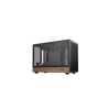 DeepCool CH260 Micro-ATX Mini Tower PC Gaming Case, Wood, Tempered Glass Side Panel USB Type-C High Airflow Supports ATX PSU & R