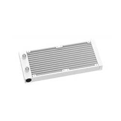 DeepCool LM240 White Liquid CPU Cooler with 2.4" IPS Display, 240mm AIO, Dual 120mm ARGB Fans, Anti-Leak Technology, PWM Pump, 