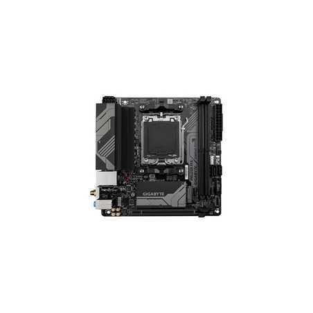 Gigabyte A620I AX (rev. 1.0) AMD AM5 Socket Motherboard, Mini-ITX, 2x DDR5 Slots, 1x M.2 Socket, 2.5GbE LAN, Wi-Fi 6E, 1 x Displ