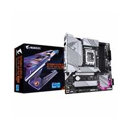 Gigabyte B760M AORUS ELITE WIFI6E GEN5 Intel 1700 Socket Motherboard, Micro-ATX, 4x DDR5 Slots, 2x M.2 Socket, 2.5GbE LAN, Wi-Fi