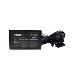 CRONUS 500W ATV ECO PSU, 120mm Silent Cooling Fan, 80 PLUS Bronze, Non Modular, Flat Black Cables, White Box