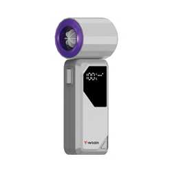 Verbatim (32340) Cool 'n' Go AirJet Handheld Fan - Grey/Purple