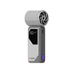 Verbatim (32340) Cool 'n' Go AirJet Handheld Fan - Grey/Purple