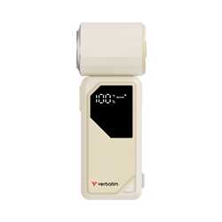 Verbatim (32341) Cool 'n' Go AirJet Handheld Fan - White/Silver