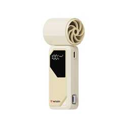 Verbatim (32341) Cool 'n' Go AirJet Handheld Fan - White/Silver