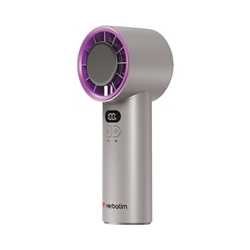 Verbatim (32342) Cool 'n' Go Ice Touch Handheld Fan - Grey/Purple