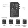 Verbatim (30190) Charge 'n' Travel 170W Universal Travel Adapter Black, Charge Up To 6 Devices AT Once