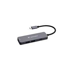 Verbatim (32155) USB-C Essentials Multiport Hub 4 Port Hub HDMI, USB-C PD, USB-A 3.2 Gen 1, USB-A, Supports Up To 100W Power Del