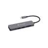 Verbatim (32156) USB-C Essentials Multiport Hub 6 Port With Card Reader, Supports Up To 100W Power Delivery, SD/MicroSD Slots Su