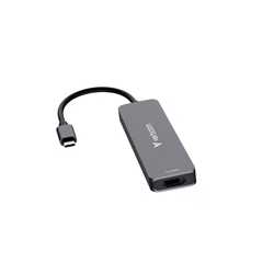 Verbatim (32156) USB-C Essentials Multiport Hub 6 Port With Card Reader, Supports Up To 100W Power Delivery, SD/MicroSD Slots Su