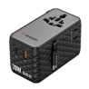 Verbatim (30186) Charge 'n' Travel 70W 2C Retractable Universal Travel Adapter Black, Fast Charging up to 70W