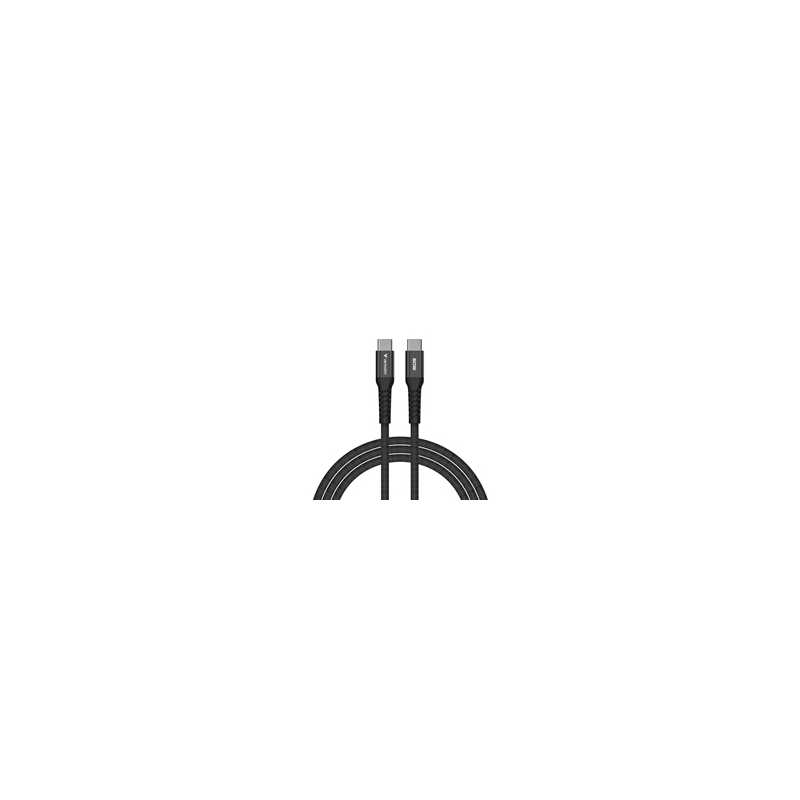 Verbatim (31859) Sync & Charge USB-C to USB-C 60W Magnetic Cable 120cm Black, Supports PD 3.0 and QC 3.0