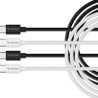 Verbatim (32391) Essentials Sync & Charge USB-C to C Cables (2 pack) Black & White, 1m, 60W PD, 480Mbps, USB Power Delivery 3.0 