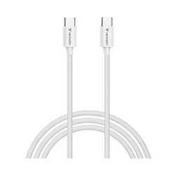 Verbatim (32391) Essentials Sync & Charge USB-C to C Cables (2 pack) Black & White, 1m, 60W PD, 480Mbps, USB Power Delivery 3.0 