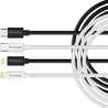 Verbatim (32392) Essentials Sync & Charge USB-C to Lightning Cables (2 pack) Black & White, 1m, 27W PD, 480Mbps, USB Power Deliv