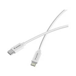 Verbatim (32392) Essentials Sync & Charge USB-C to Lightning Cables (2 pack) Black & White, 1m, 27W PD, 480Mbps, USB Power Deliv