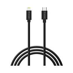 Verbatim (32392) Essentials Sync & Charge USB-C to Lightning Cables (2 pack) Black & White, 1m, 27W PD, 480Mbps, USB Power Deliv