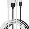 Verbatim (32393) Essentials Sync & Charge USB-A to C Cables (2 pack) Black & White,1m,18W QC, 480Mbps, Quick Charge 3.0 Support 