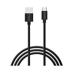 Verbatim (32393) Essentials Sync & Charge USB-A to C Cables (2 pack) Black & White,1m,18W QC, 480Mbps, Quick Charge 3.0 Support 