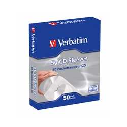 Verbatim (49992) CD-DVD Paper Sleeves 50-Pack 