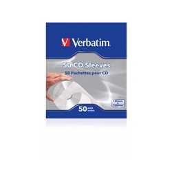 Verbatim (49992) CD-DVD Paper Sleeves 50-Pack 