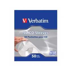Verbatim (49992) CD-DVD Paper Sleeves 50-Pack 