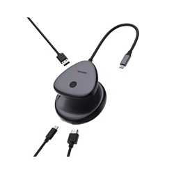 Verbatim (32147) Share My Screen USB-C Wireless Display Adapter 4K With Hub, Extra USB-A Port For Other Essential Devices