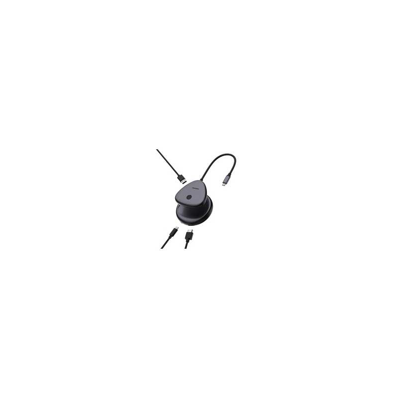 Verbatim (32147) Share My Screen USB-C Wireless Display Adapter 4K With Hub, Extra USB-A Port For Other Essential Devices