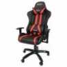 Sandberg Commander Gaming Chair, Tiltable & Height Adjustable, Black & Red, 5 Year Warranty