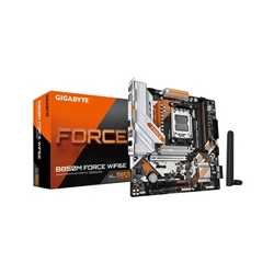 Gigabyte B850M FORCE WIFI6E AMD AM5 Socket Motherboard, Micro-ATX, 2x DDR5 Slots, 3x M.2 Socket, Fitted I/O Shield, 2.5GbE LAN, 