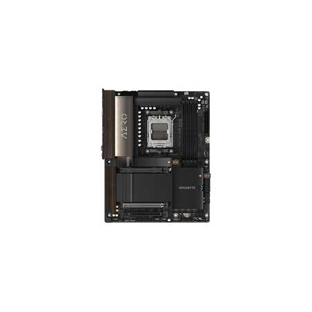 Gigabyte X870E AERO X3D DARK WOOD AMD AM5 Socket Motherboard, ATX, 4x DDR5 Slots, 4x M.2 Sockets, Fitted I/O Shield, 2x 5GbE LAN