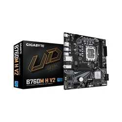 Gigabyte B760M H V2 Intel 1700 Socket Motherboard, Micro-ATX, 2x DDR5 Slots, 1x M.2 Sockets, GbE LAN, 1x DisplayPort / 1x HDMI P