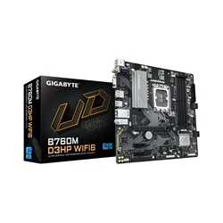 Gigabyte B760M D3HP WIFI6 Intel 1700 Socket Motherboard, Micro-ATX, 4x DDR5 Slots, 2x M.2 Sockets, GbE LAN, Wi-Fi 6, 1x D-Sub / 