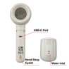 Verbatim (32344) Cool 'n' Go Aqua Breeze Handheld Fan, Portable Cooling with Refreshing Mist Spray - White/Silver