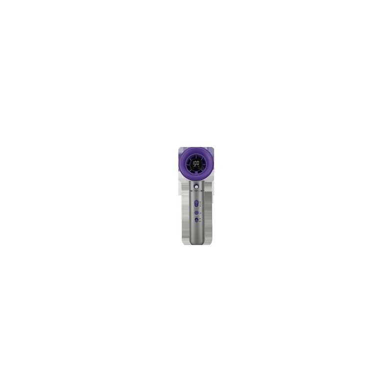 Verbatim (32345) Cool 'n' Go Aqua Breeze Handheld Fan, Portable Cooling with Refreshing Mist Spray - Grey/Purple