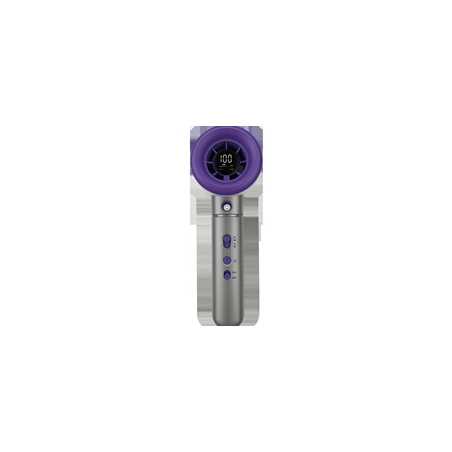 Verbatim (32345) Cool 'n' Go Aqua Breeze Handheld Fan, Portable Cooling with Refreshing Mist Spray - Grey/Purple