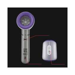 Verbatim (32345) Cool 'n' Go Aqua Breeze Handheld Fan, Portable Cooling with Refreshing Mist Spray - Grey/Purple