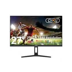 piXL X-Series GS27QIDPHA 27 Inch QHD IPS Gaming Monitor with 200Hz Refresh Rate, 2560 x 1440 Resolution, 1ms Response Time, 2x H