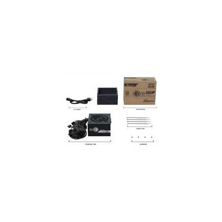 Seasonic CORE GC ATX 3.1  (SRP-CBC751-A5A51JF) 750W PSU, 120mm Fan, 80 PLUS Bronce, Fully Modular, Individual Black Cables with 