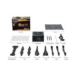 Seasonic CORE GX ATX 3.1  (SRP-CGX651-A5A32SF) 650W PSU, 120mm Fan, 80 PLUS Gold, Fully Modular, Individual Black Cables with Br