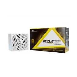 Seasonic FOCUS GX ATX 3.1  (FOCUS-GX-1000-V4-WHITE) 1000W PSU, 135mm Fan, 80 PLUS Gold, Fully Modular, Individual White Cables w