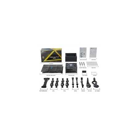 Seasonic FOCUS GX ATX 3.1  (FOCUS-GX-750-V4) 750W PSU, 135mm Fan, 80 PLUS Gold, Fully Modular, Individual Black Cables with Brai