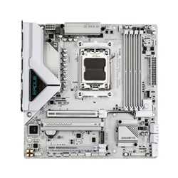 Gigabyte B850M Eagle WIFI6E ICE AMD AM5 Socket Motherboard, Micro ATX, 4x DDR5 Slots, 2x M.2 Sockets, Fitted I/O Shield, 2.5GbE 