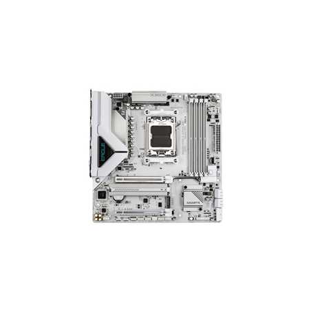 Gigabyte B850M Eagle WIFI6E ICE AMD AM5 Socket Motherboard, Micro ATX, 4x DDR5 Slots, 2x M.2 Sockets, Fitted I/O Shield, 2.5GbE 